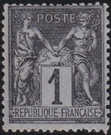 France   .   Y&T   .   83    .   * .    Neuf Avec Gomme Et Charnière  .   /   .  Mint-hinged - 1876-1898 Sage (Type II)