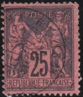France   .   Y&T   .    91     .     O   .      Oblitéré    .   /   .   Cancelled - 1876-1898 Sage (Type II)