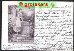 GUMMERSBACH Gruss Künslerkarte 1898 Nach HILDEN - Gummersbach