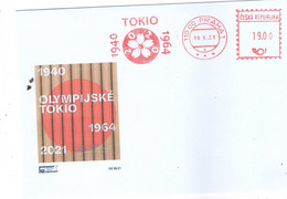 Czech Republic 2021 - Olympic Games In Tokyo, Special Cover And Machinery Cancellation - Eté 2020 : Tokyo