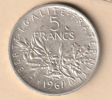 Pièce Argent 5 Francs 1961 - Other - Europe