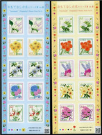 Japan 2021 "Omotenashi"(Hospitality) Flowers Series No.16/stamp Sheetlet*2 MNH - Ungebraucht