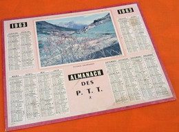 Almanach Des P.T.T (1963) Paysage Dauphinois Imprimerie Oberthur Rennes-Paris - Petit Format : 1961-70