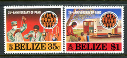 Belize 1977 75th Anniversary Of Pan-American Health Organisation Set MNH (SG 459-460) - Belize (1973-...)