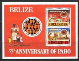 Belize 1977 75th Anniversary Of Pan-American Health Organisation MS MNH (SG MS461) - Belize (1973-...)