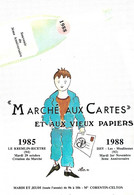 Marché Aux Cartes Et Aux Vieux Papiers - Kremlin Bicetre - Issy Les Moulineaux - Illustrateur JEAN LUC - Bourses & Salons De Collections
