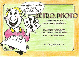 Retro Photo Vente De CPA Rognonas - Bourses & Salons De Collections