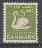 ++M1659. Denmark 1935. H.C. Andersen. Michel 222. MH(*) - Ungebraucht