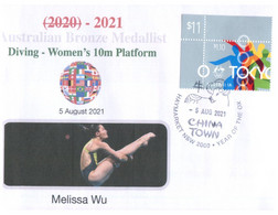 (WW 16 A) 2020 Tokyo Summer Olympic Games - Australia Bronze Medal 5-08-2021 - Diving Women's 10m  (Melissa Wu) - Sommer 2020: Tokio