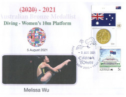 (WW 16 A) 2020 Tokyo Summer Olympic Games - Australia Bronze Medal 5-08-2021 - Diving Women's 10m  (Melissa Wu) - Sommer 2020: Tokio