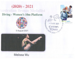 (WW 16 A) 2020 Tokyo Summer Olympic Games - Australia Bronze Medal 5-08-2021 - Diving Women's 10m  (Melissa Wu) - Sommer 2020: Tokio