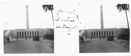 PP 41 - JEUX OLYMPIQUES ALLEMAGNE BERLIN 1936  GLOCKENTURM Et Entrée Du Magfell - Plaques De Verre