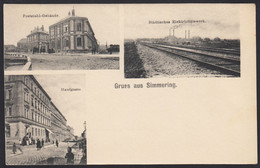 Wien: Simmering, Post, E-Werk, Hauffgasse, 1898  XI  11. Bezirk - Sin Clasificación