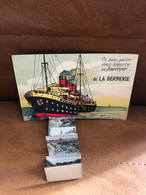 La Bernerie * Carte à Système Ancienne Complète * Fermoir Métal Ancien * Paquebot Bateau - La Bernerie-en-Retz