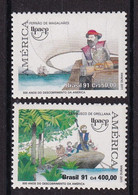 Brazil 1991, Discovery Americas, Complete Set MNH - Nuevos