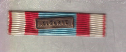 Rappel De Médaille Commémorative  Des Opérations De Sécurité Et De Maintien De L’ordre - Barrette Algérie - France