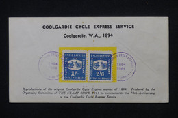 AUSTRALIE - Reproduction En 1964 Des Vignettes " Coolgardie Cycle Exprèss Service " De 1894 - L 103576 - Werbemarken, Vignetten