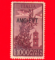 Nuovo - MNH - ITALIA - Trieste AMG FTT - 1949 - Democratica, Soprastampa Singola Linea -  Torre Del Campidoglio - 1000 - Posta Aerea