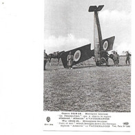 CP GUERRE 1419 15 MONOPLAN SAULNIER LE JEANNE D'ARC QUI A ABATTU LE BIPLAN ALLEMAND ALBATROS VAUDEMANGES - Unfälle