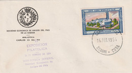 Cuba 1954 Cover - Brieven En Documenten