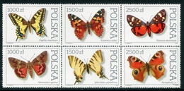 POLAND 1991 PHILANIPPON Philatelic Exhibition: Butterflies MNH / **.  Michel 3343-48 - Nuevos