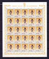 Luxembourg 1967, Princes Et Princesses   Yv. 710 / 715** En Feuille De 25, Cote 87,50 € - Fogli Completi