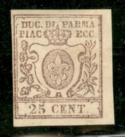 Antichi Stati Italiani - Parma - 1857 - 25 Cent (10) - Margini Integri - Senza Gomma - Unclassified