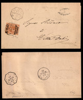 Regno - Umberto I - 2 Cent Su 1,25 Lire (54acb) Con Soprastampe A Destra (e A Cavallo) - Piego Da Pieve D’Olmi A Celle D - Autres & Non Classés