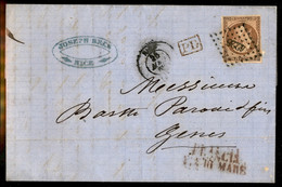 Europa - Francia - Francia Via Di Mare - 40 Cent (15 - Ossidato) Su Lettera Da Nizza A Genova Del 25.8.62 - Autres & Non Classés