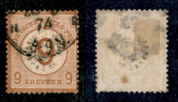 Europa - Germania - 1874 - 9 Kreuzer Su 9 Aquila (30) - Usato (600) - Autres & Non Classés