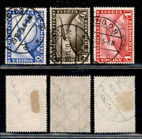 Europa - Germania - 1928/1931 - Zeppelin Posta Aerea (423/424+455) - Emissione Completa - Uasati - Cert. Raybaudi - Autres & Non Classés