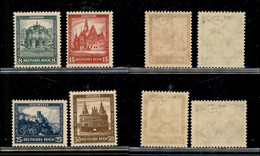 Europa - Germania - 1931 - Edifici II (459/462) - Serie Completa - Gomma Integra - Cert. Raybaudi - Autres & Non Classés