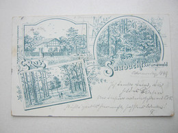 Grunewald , Saubucht , Seltene Karte 1899 - Grunewald