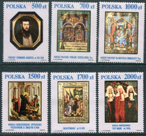 POLAND 1991 Paintings From National Museum MNH / **.  Michel 3306-11 - Unused Stamps