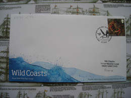 FDC Wild Coasts, Côtes Sauvages, Spiny Spider Crab, Crabe Araignée épineux - 2011-2020 Decimal Issues
