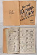 Richard Borek's Europa-Liste Für Briefmarken - Non Classificati