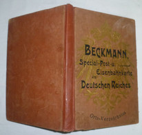 Special-Post- Und Eisenbahnkarte Des Deutschen Reiches Ortsverzeichnis (Orts-Verzeichnis) - Ohne Zuordnung