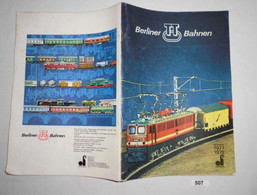 Berliner TT Bahnen - Katalog 1977 / 1978 - Sin Clasificación
