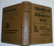 Adreßbuch Der Landeshauptstadt Schwerin 1941 - Non Classificati