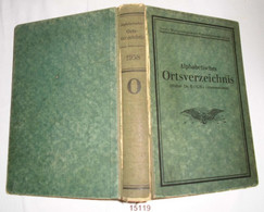 Alphabetisches Ortsverzeichnis (früher Dr. Koch's Orstverzeichnis) Ausgabe 1938, Verein Mitteleuropäischer Eisenbahnverw - Unclassified