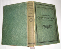 Alphabetisches Ortsverzeichnis (früher Dr. Koch's Orstverzeichnis) Ausgabe 1938, Verein Mitteleuropäischer Eisenbahnverw - Non Classés