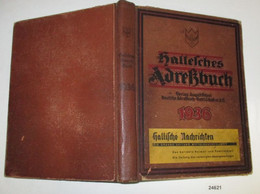 Hallesches Adreßbuch 1936 - Ohne Zuordnung