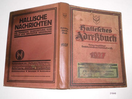 Hallesches Adreßbuch 1927 - Ohne Zuordnung