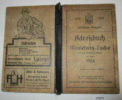 Adressbuch Von Meuselwitz-Lucka Mit 78 Ländlichen Orten - Sin Clasificación