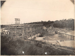 ¤¤   -  MILLAC  -  Cliché Du Chantier De Construction Du Barrage De La Centrale Hydroélectrique De La Roche En 1920 - Autres & Non Classés