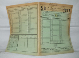 SG-Kalendarium 1937 - Calendriers