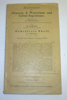 Kalender Für Strassen- & Wasserbau- Und Cultur-Ingenieure, 28. Jahrgang 1901, Gehefteter Theil I. Abteilung - Calendari