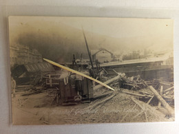 Glashütte - FOTO - Bahnhof Und Frau Mit Kindern Nach Dem Unwetter - Glashütte