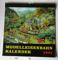 Modelleisenbahnkalender 1981 - Calendarios