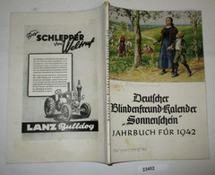 Deutscher Blindenfreund-Kalender "Sonnenschein" Jahrbuch Für 1942 - Calendars